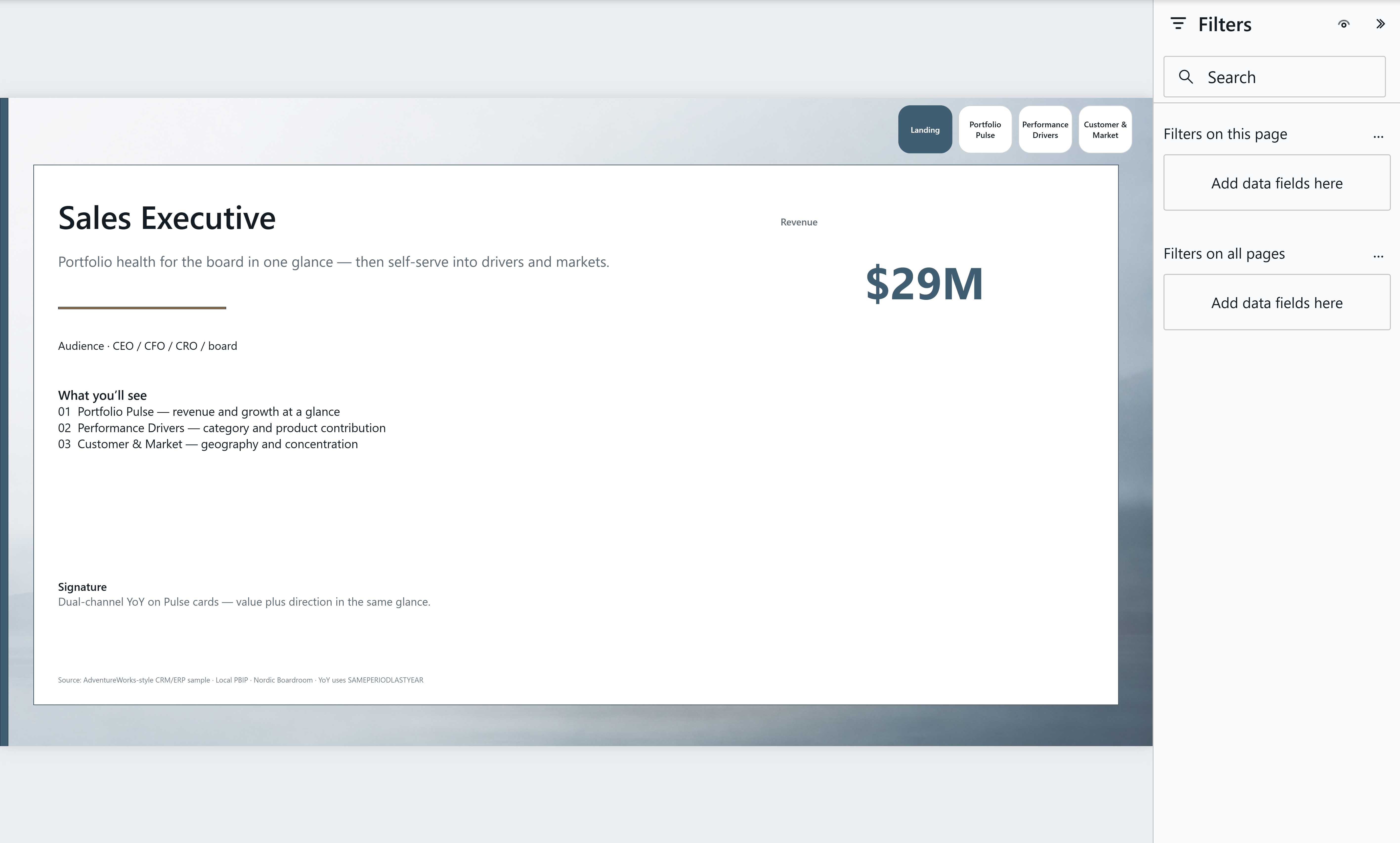Sales Executive — Landing